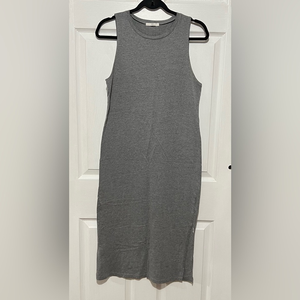 💗 Vans - Women’s Sleeveless Grey‎ Midi Skater Dress